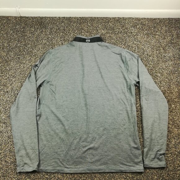 Greyson French Creek Golf Club Jacket 1/4 Zip Camo Collar Brrr Gray Mens Medium - Picture 6 of 11